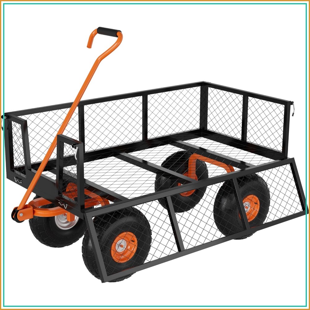 Gardening Tools Images - عربة حديقة فولاذية شديدة التحمل بسعة
