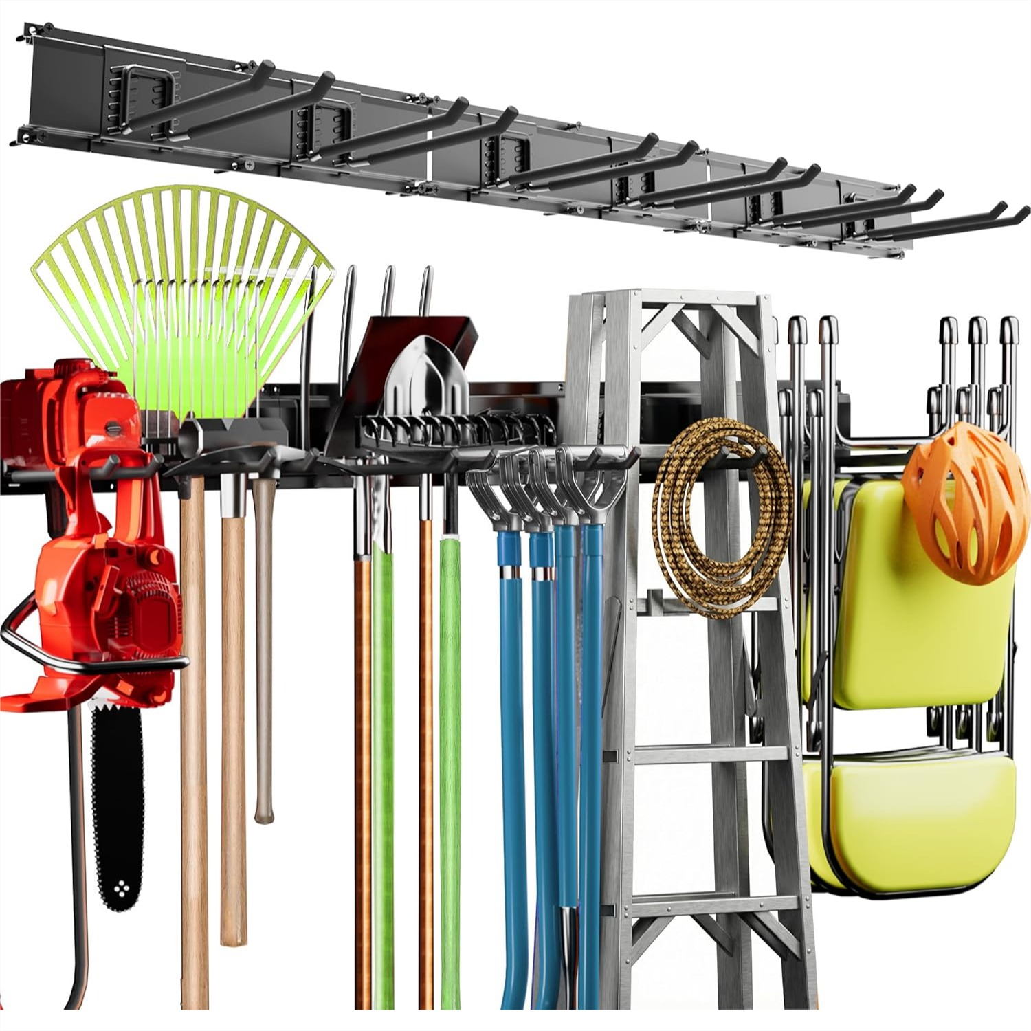 Gardening Tools Images - منظم أدوات الحائط بطول 48 بوصة،
