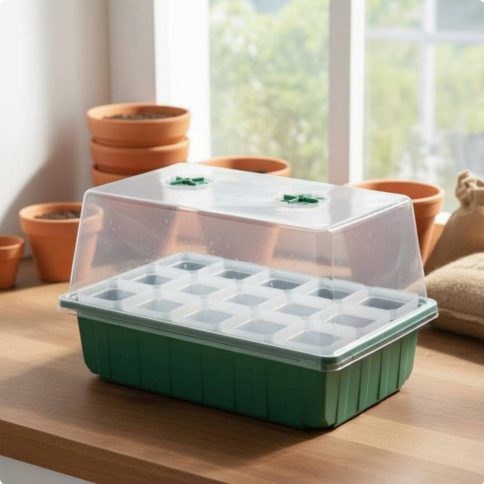 صندوق تكاثر نباتات صغير شفاف م - مراجعة Propagation Tray Dome وسعره