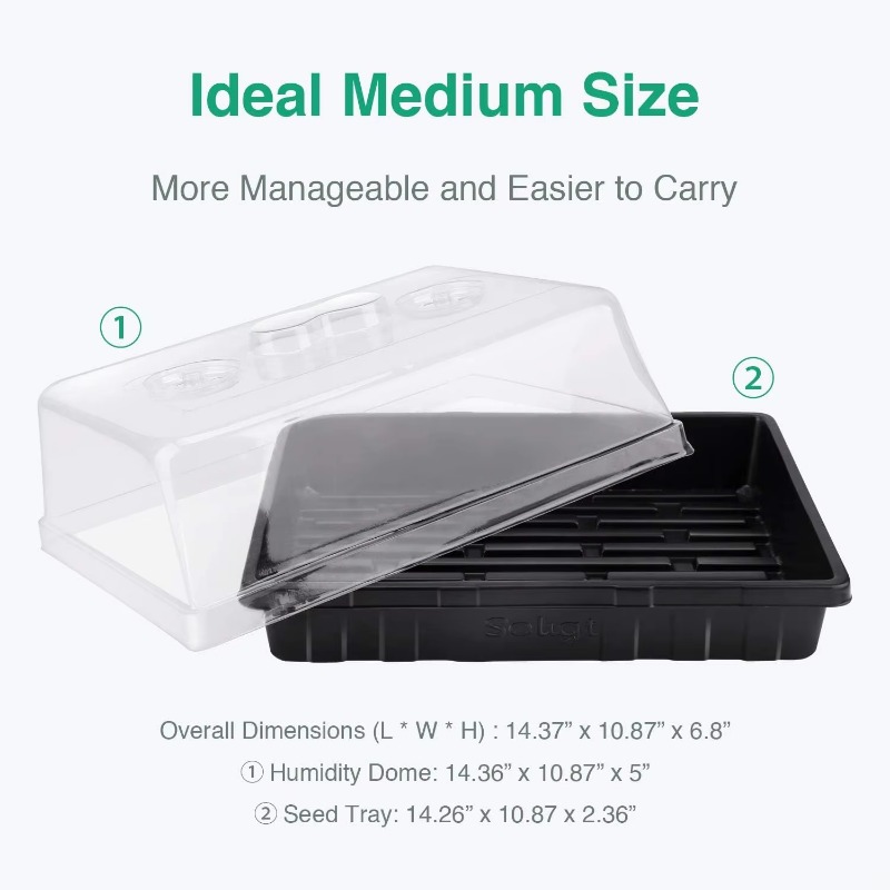 غطاء بلاستيكي للرطوبة مقاس 5 ب - مراجعة Propagation Tray Dome وسعره