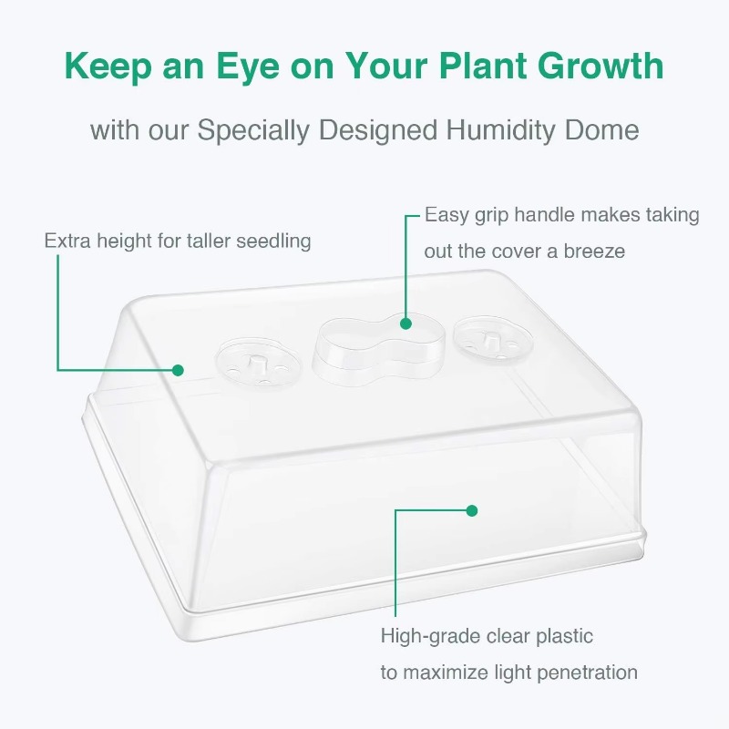 غطاء بلاستيكي للرطوبة مقاس 5 ب - مراجعة Propagation Tray Dome وسعره