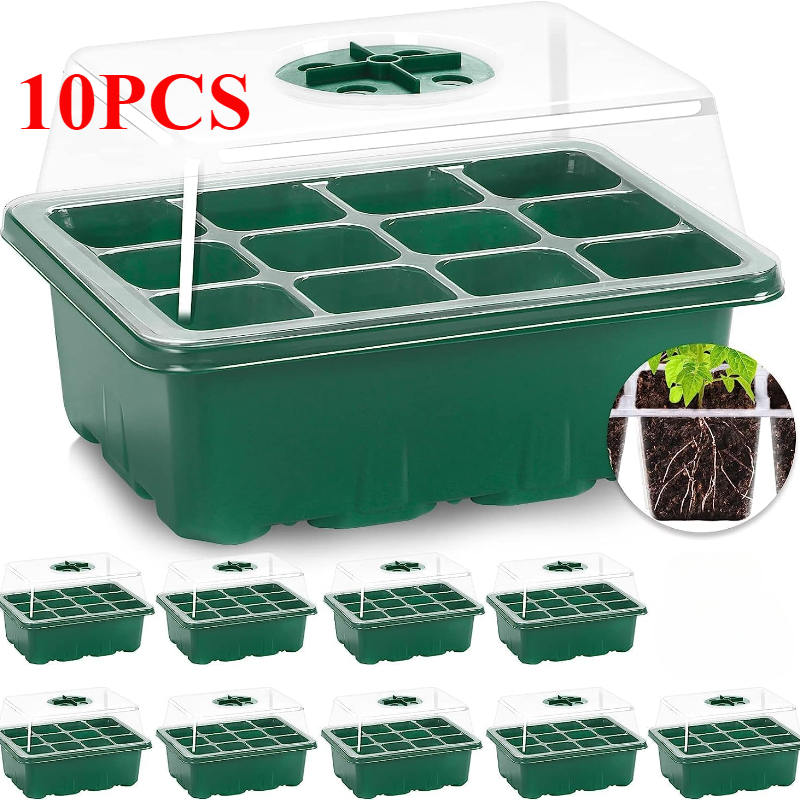 10 قطعة صواني الشتلات البذور ك - مراجعة Propagation Tray Dome وسعره