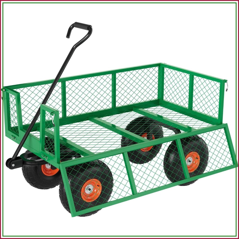 عربة حديقة فولاذية متينة بسعة  - مراجعة Gardening Tools Images وسعره