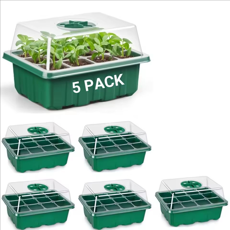 10 قطع/5 قطع صواني شتلات، طقم  - مراجعة Propagation Tray Dome وسعره