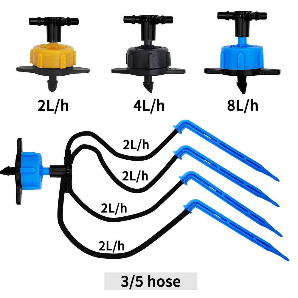 100-10 متر 4/2-Way 8L بالتنقيط - مراجعة Root Watering Spike وسعره