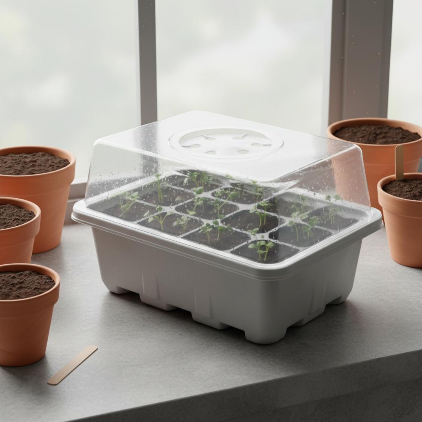 صينية بذور بـ 12 حجرة مع غطاء  - مراجعة Propagation Tray Dome وسعره