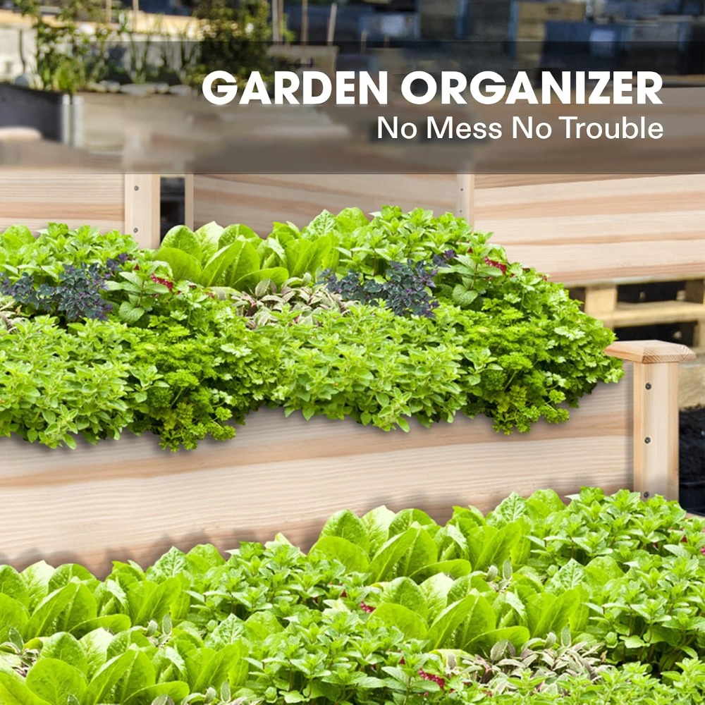 حوض زراعة خشبي خارجي مرتفع بثل - مراجعة Gardening Tools Images وسعره