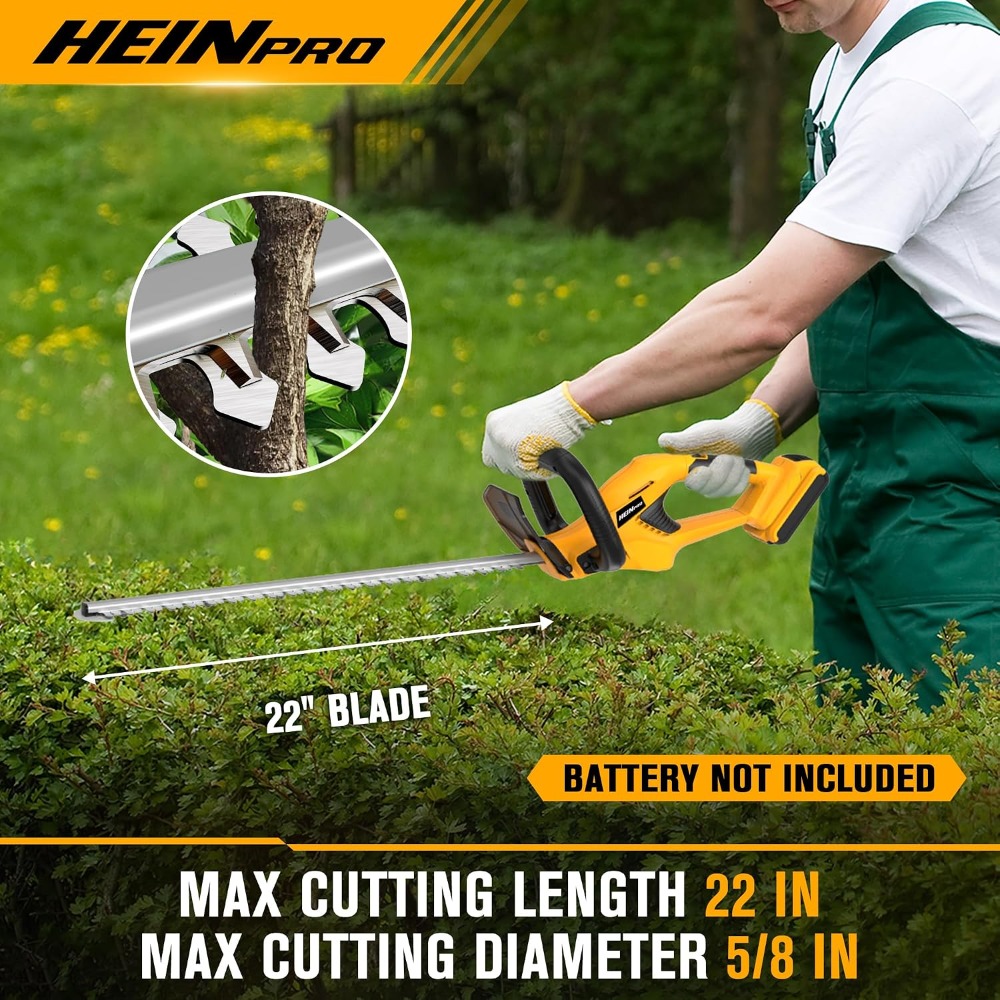 مقص سياج لاسلكي 22 بوصة، أداة  - مراجعة Gardening Tools Images وسعره