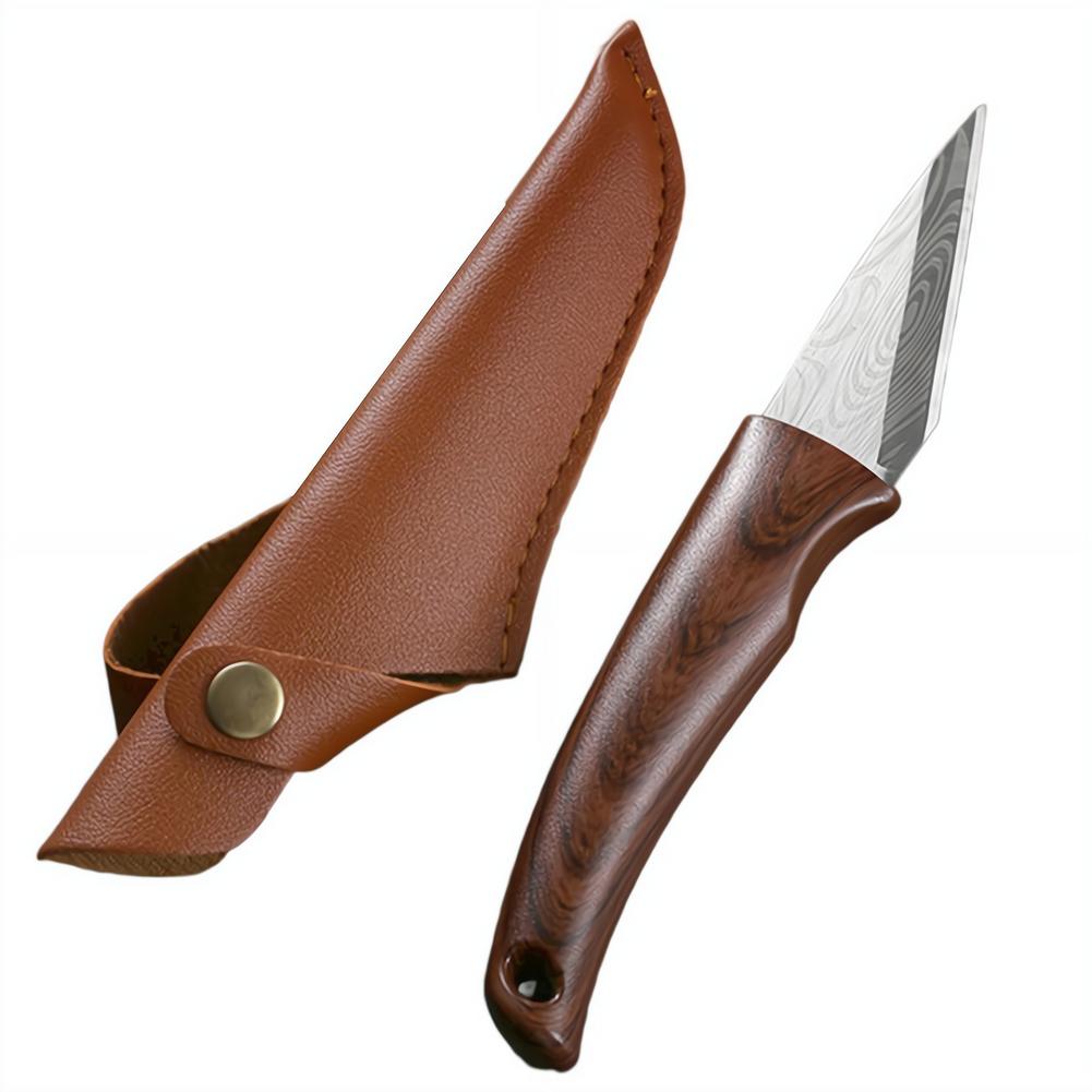 سكين تطعيم حاد بمقبض خشبي وغمد - مراجعة Gardening Tools Knife وسعره