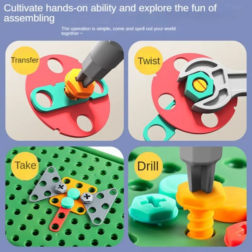450 قطعة مجموعة مثقاب STEM للأ - مراجعة Gardening Tools For Toddlers وسعره