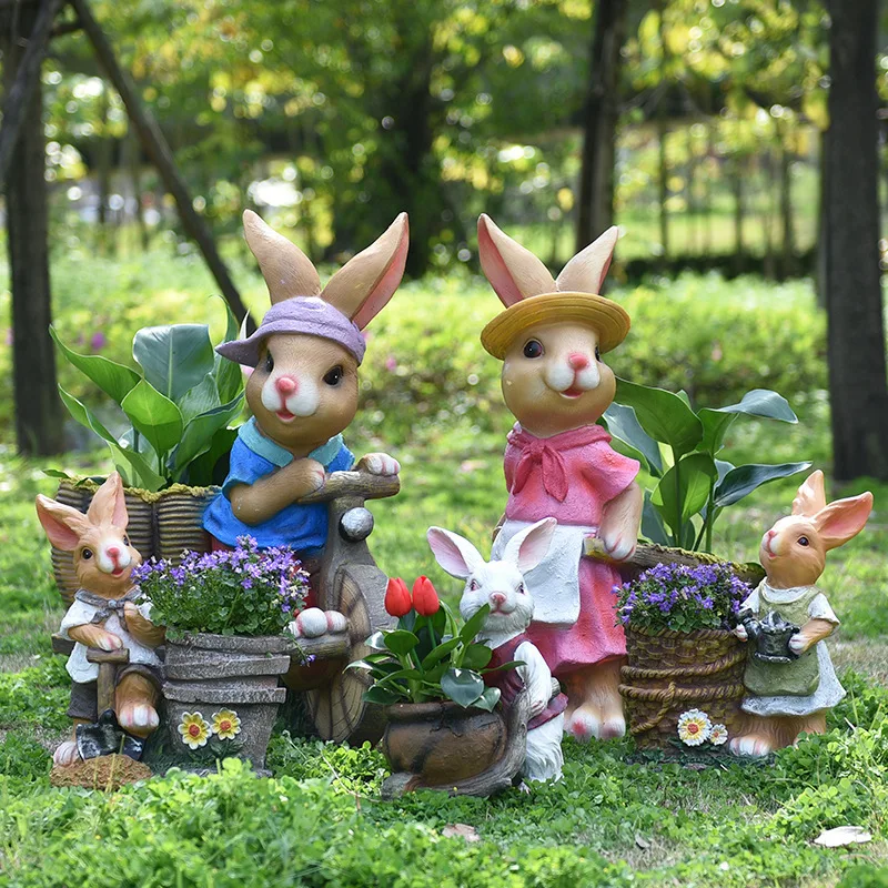 كارتون أرنب زهرة وعاء خزان في  - مراجعة Gardening Tools Cartoon وسعره